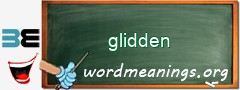 WordMeaning blackboard for glidden